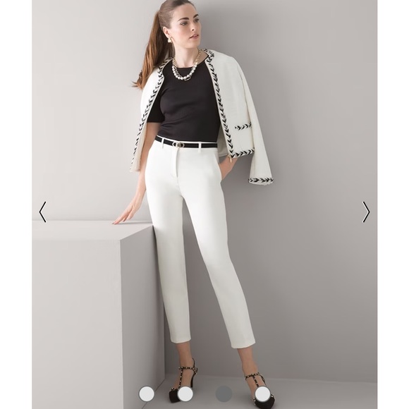 WHBM Elle Slim Ankle Stretch Pant - Picture 1 of 3